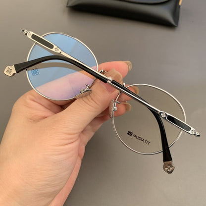 CHH Chrome Hearts Glasses Pure Titanium Round Ultra Light Myopia Glasses Frame