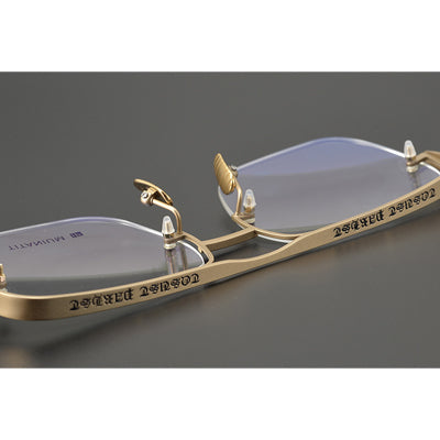 CHH Chrome Hearts Glasses Versatile Pure Titanium Square Glasses Frame