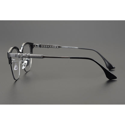CHH Chrome Hearts Glasses Vintage Ultra Light Half Frame Myopia Glasses Frame