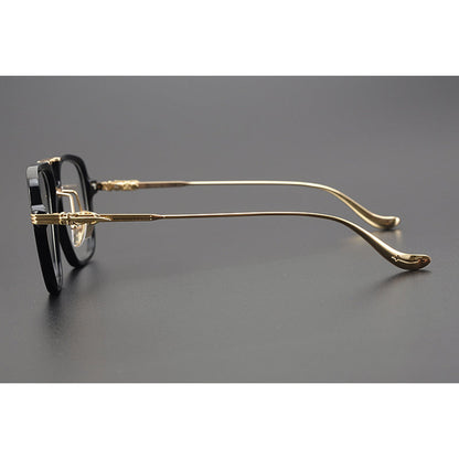 CHH Chrome Hearts Glasses Vintage Double Beam Large Frame Glasses Frame