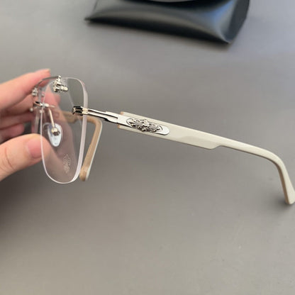 CHH Chrome Hearts Glasses Pure Titanium Vintage Frameless Myopia Frames