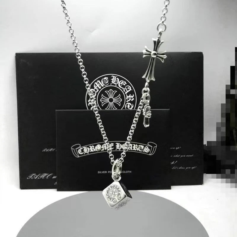 chrome hearts S925 silver cross flower